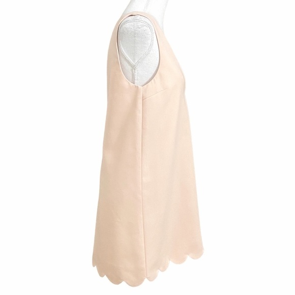 Tobi WONDER WHY BLUSH PINK SLEEVELESS SCALLOPED MINI SHIFT DRESS - S - Picture 3 of 11